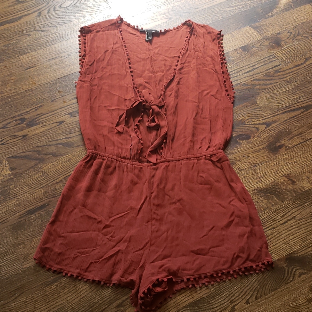 Delicate Rust Colored Romper